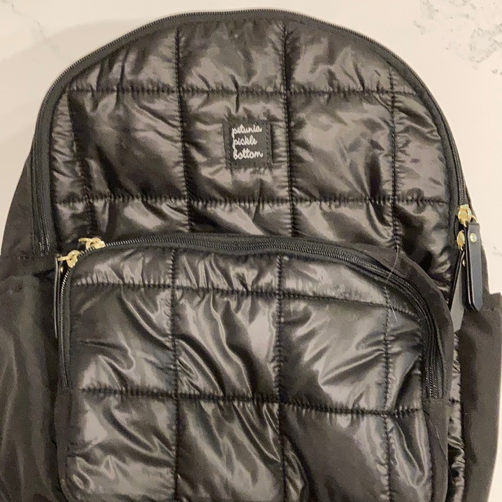 Black Petunia pickle bottom diaper bag